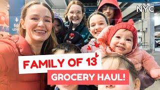 FAMILY OF 13 ONCE A MONTH GROCERY HAUL! $2519.05! (January 2025)