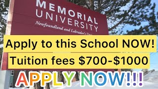 PAY $1000 TUITION FEE | The CHEAPEST UNI IN CANADA🇨🇦 |APPLY NOWW!!!