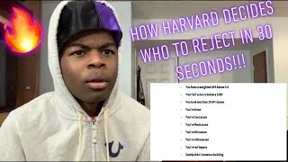 First Time Reaction to ShivVZG!!! Reaction to How Harvard Decides Who To Reject in 30 Seconds!!!
