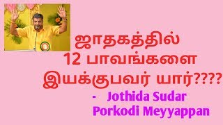 ஜாதகத்தில் 12 பாவங்களையும் இயக்குவது யார் , பொற்கொடிமெய்யப்பன், kp astrology in tamil,