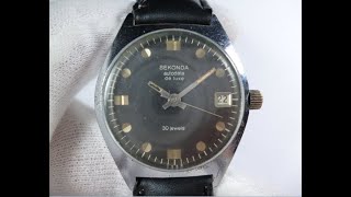 ☭ Vintage SEKONDA Autodate De Luxe 30 Jewils SOVIET Wristwatch USSR Rare