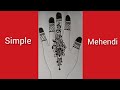 simple Arabic mehendi designs for hand ॥ stylish unique mehndi designs॥ simple bridal mehndi