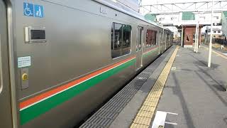 山形線701系5500番台　羽前千歳駅発車