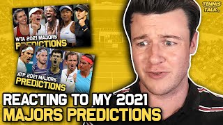 Reacting to My 2021 Grand Slam Predictions | Tennis Talk