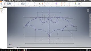 Logo Batman - Inventor 2D Sketch