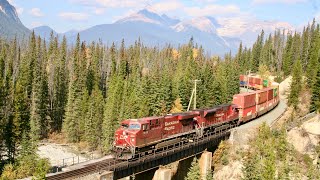 Mighty CP 101!!! CP 8868 Leads CP 101 (Intermodal) West at Ottertail BC, CP Mountain Subdivision