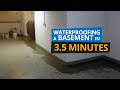 Basement Waterproofing in 3.5 Minutes | Block Wall Foundation in Norwalk, CT