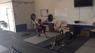 Julia: 3kg PR at snatch 50kg