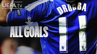 DIDIER DROGBA: ALL #UCL GOALS!
