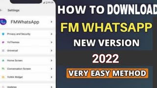 How to download FM WhatsApp Latest Version | FM WhatsApp kaise kare download In Urdu 2021