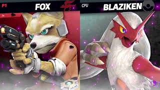 Cha5os The Unbalance Mod Returns (P1) Fox  vs BLAZIKEN (CPU) (Version 1.3.0.3) (By Ryujinx)