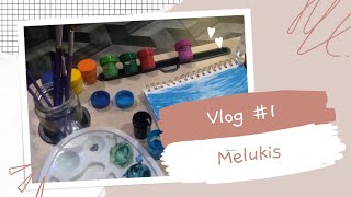 art vlog 👩‍🎨🎨 || paint the ocean easily 🏝 || shany tuanany vlog