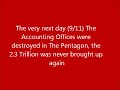 donald rumsfeld announces 2.3 trillion missing from the pentagon on september 10th 2001