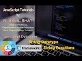 JavaScript datatypes, libraries, frameworks etc Part1