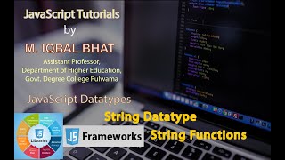 JavaScript datatypes, libraries, frameworks etc Part1