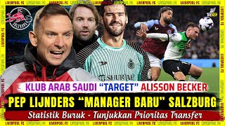 🚨 Klub Arab Saudi "INCAR" Alisson 🎯 Pep Lijnders Manager RB Salzburg 🔴 Berita Liverpool Terbaru 2024