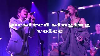 Desired singing voice subliminal
