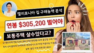 💥깜놀! 연봉 $305,200 (3억 9천만원 ) 되야 실리콘밸리 보통집 살수 있다고??? 헉 !!! -실리콘밸리 집 구매능력 분석 - 아이린 서 부동산💥