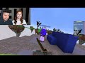 minecraft with my sister minecraft bed wars challenge