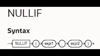 NULLIF In Oracle Sql