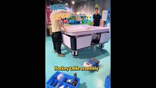 EPARK 4 Players Air Hockey Table Assembly Process#hockeytable #airhockey #airhockeytable