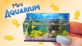 Miniature Aquarium Tutorial // DIY Dolls/Dollhouse