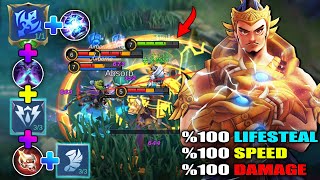 Gatotkaca Mage Build 100% Lifesteal , Damage and Speed | Emblems and Build || MOBILE LEGENDS✓