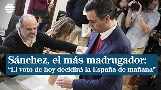 Sánchez vota: \