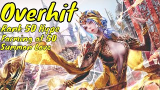 Overhit: Rank 50 hype/how to farm after hitting 50/summon love