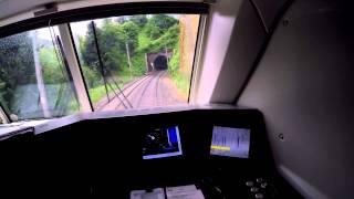 POV Führerstandsmitfahrt Vectron auf der Brenner-Strecke bei Regen