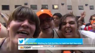 Today Show Fall Out Boy Sugar, We’re Goin Down Toyota Concert Series 2013