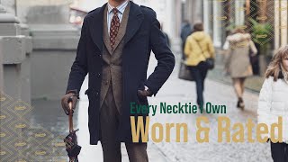 Every Necktie I Own Worn & Rated in One Video