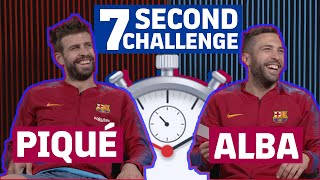 7 SECOND CHALLENGE | RAKUTEN CUP EDITION | Gerard Piqué vs Jordi Alba