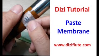 How to paste membrane on Chinese dizi flute(4K video with English subtitle) @Dan Tang
