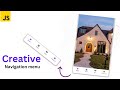 Navigation Menu design using HTML CSS & JavaScript | Creative Mobile Tab Navigation Design