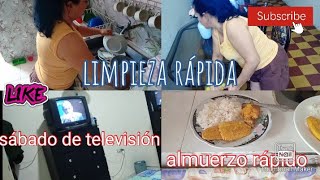 ALMUERZO/LIMPIEZA Y UNA CHARLITA AMENA