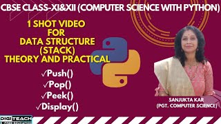 #Data Structure in Python# Stack Implementation Using List# push()#pop() #peek()#shot video on stack