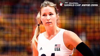 Karsta Lowe - Fantastic Volleyball Spikes | World CUP Japan 2019