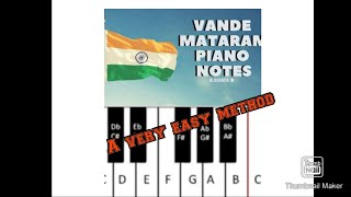 How to play Vande Mataram on Piano