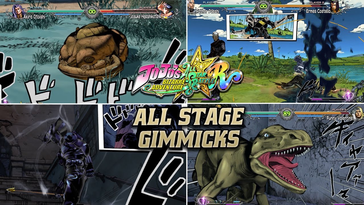 All Stage/Arena Gimmicks | JoJo's Bizarre Adventure: All-Star Battle R ...