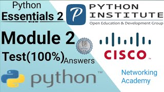 #CISCO #python Essentials 2 Module 2 test ( 100% ) Correct | PCAP - Programming | Module 2 answer