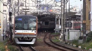 【6倍速】平日朝の東急東横線自由が丘駅（字幕入り）