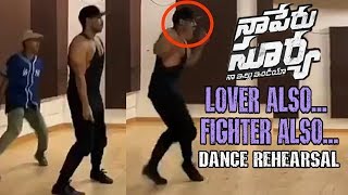 Allu Arjun Cap Tricks | Love Also Fighter Also Song | Behind The Scenes | NSNI | #FlipItLikeSurya