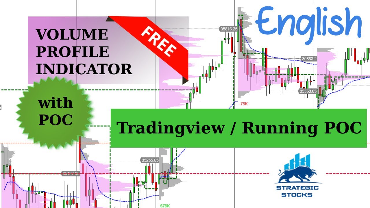 Free Volume Profile Indicator | Tradingview | English |Running POC ...