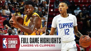 LAKERS at CLIPPERS | NBA SUMMER LEAGUE | FULL GAME HIGHLIGHTS