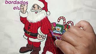 bordado ideal para suéteres navideños #embroidery #bordadosfaciles #bordadosfaciles #arte