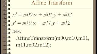 The Affine Transform In Java Graphics