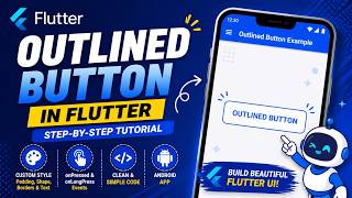 FLUTTER ANDROID - OUTLINE BUTTON || CLICK EVENT, STYLE, COLOR, BORDER, PADDING, ETC. || TUTORIAL