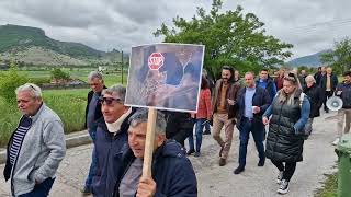 Πορεία και διαμαρτυρία στην Καλαμιά Κοζάνης