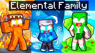 Playing as an ALL ELEMENTAL FAMILY in Minecraft!